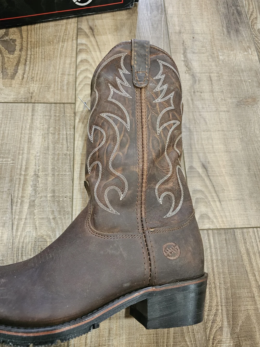 Double H 10.5 Western Work Boots Robert 3282 Brown 12" AG7 Mens NWT NEW Cowboy - Picture 5 of 16